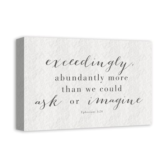 Abundantly More 18" x 12' Canvas Wall Art
